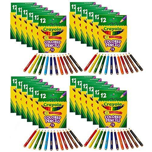 クレヨラ 亜米利加 外国でインポート 68-4112 Crayola Short Barrel Colored Woodcase Pencils, 3.3 粍, 12 Assor