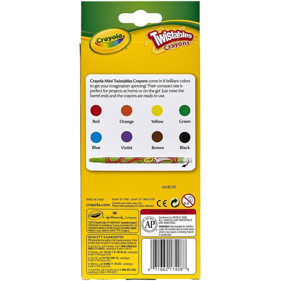 クレヨラ アメリカ 海外輸入 52-7408 Crayola L L C 52-7408 Twistables Crayonsの画像