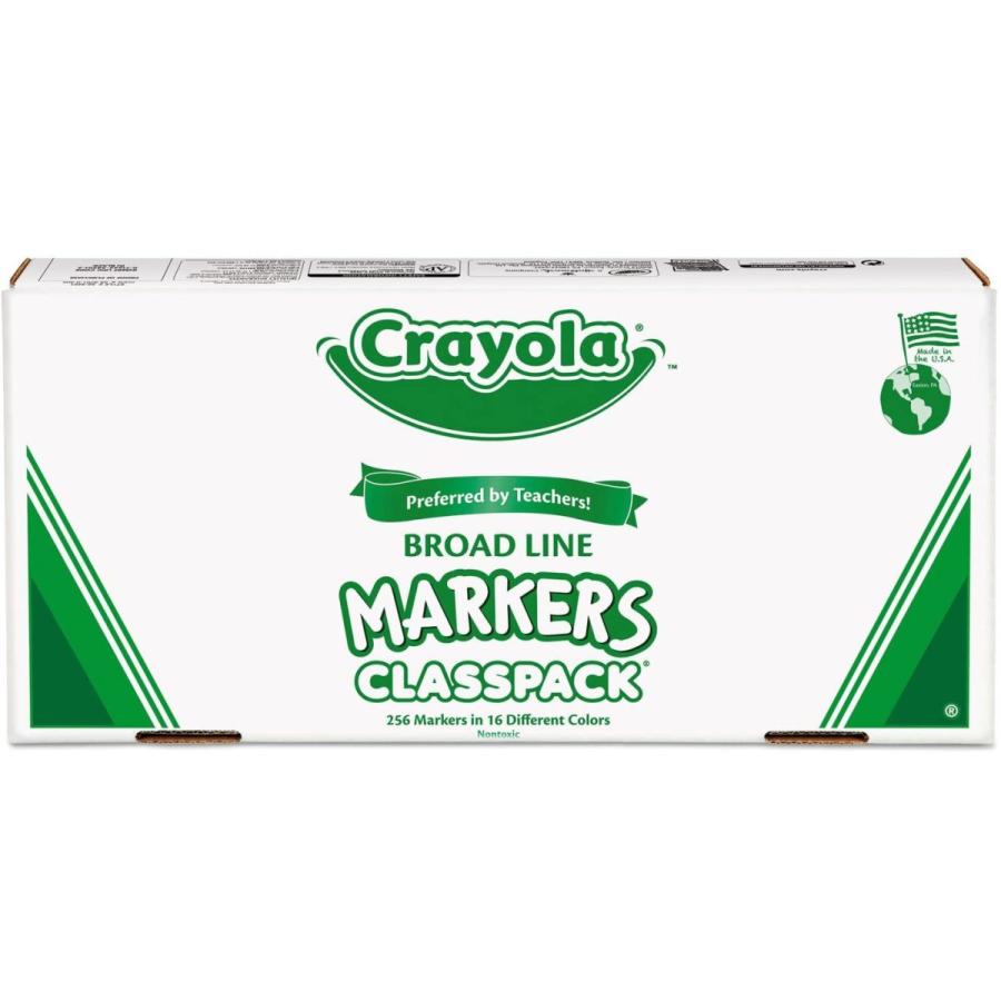 クレヨラ アメリカ 海外輸入 Crayola 588201 Crayola 588201 Non-Washable Classpack Markers， Broad Poi_3