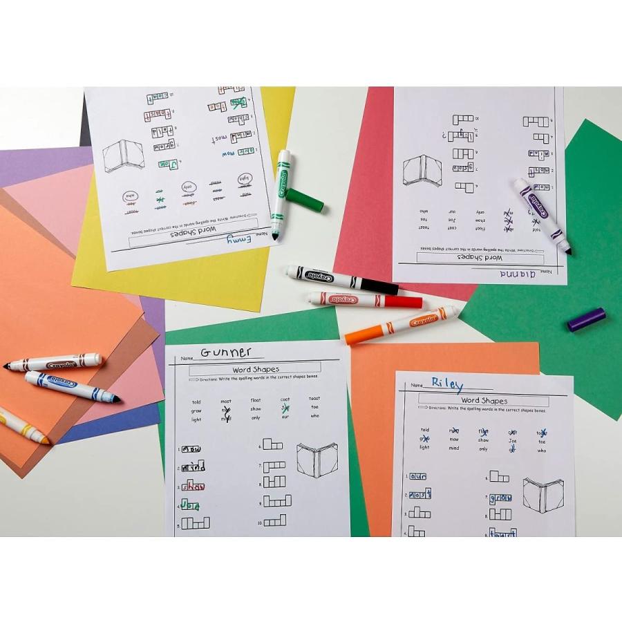 クレヨラ アメリカ 海外輸入 Crayola 588201 Crayola 588201 Non-Washable Classpack Markers， Broad Poi_4