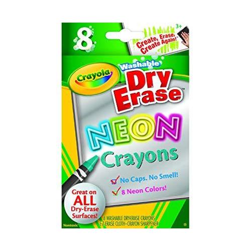 クレヨラ アメリカ 海外輸入 988605 Crayola， Dry-Erase Neon Crayons， Art Tools， 8 Count， Washable， P
