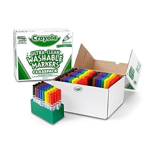 クレヨラ アメリカ 海外輸入 588208 Crayola Ultra Clean Washable Markers, School Supplies Classpack,