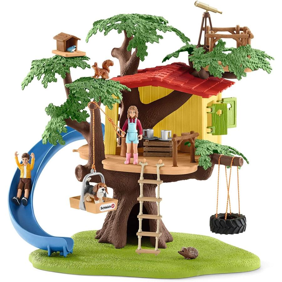 アルミ 海外輸入 知育玩具 シュライヒホースクラブ 42408 Schleich Farm World Adventure Tree House 28-