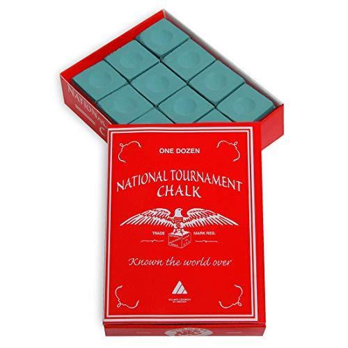 海外輸入品 ビリヤード Silver Cup National Tournament Pool cue Billiard Premium Chalk - ONE Dozen (Gr