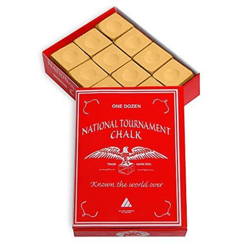 海外輸入品 ビリヤード Silver Cup National Tournament Pool cue Billiard Premium Chalk - ONE Dozen (Ta