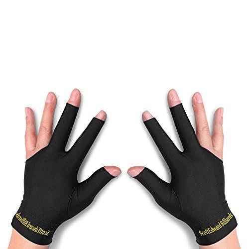 海外輸入品 ビリヤード Scott Edward Billiard Gloves 10pcs/Set 3 Open Fingers Billiards Glove Pool Cue