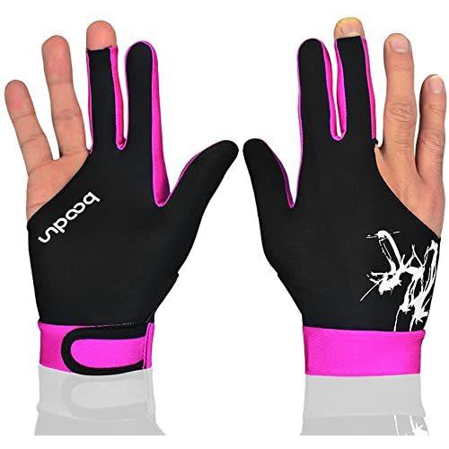 海外輸入品 ビリヤード M050912 Mumian Man Woman Elastic 3 Fingers Show Gloves for Billiard Shooters C
