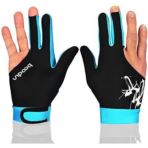 海外輸入品 ビリヤード M050912 Mumian Man Woman Elastic 3 Fingers Show Gloves for Billiard Shooters C