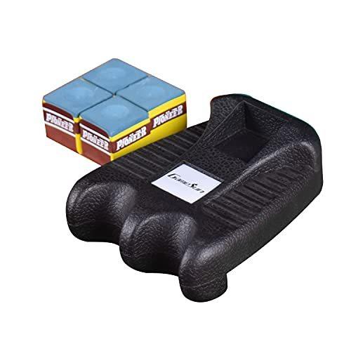 海外輸入品 ビリヤード GAMESUN 2 Holes Cue Holder, weighted pool cue holder with 4pcs chalks, cue sti