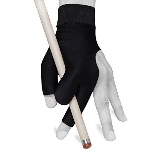 海外輸入品 ビリヤード Billiard Glove by Fortuna - Pro - Fits Either Hand - Black - Open Fingers (Med