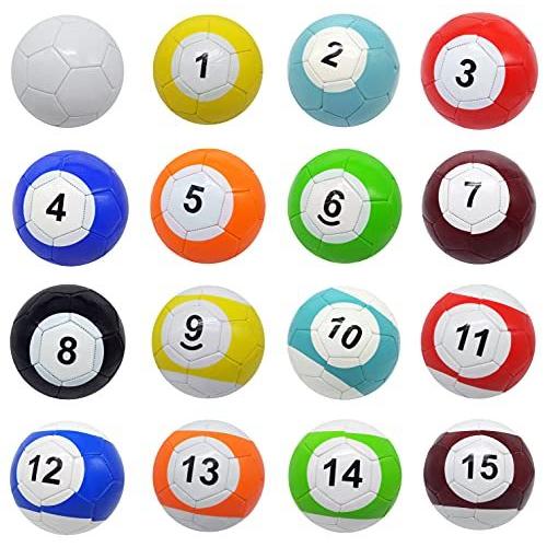 海外輸入品 ビリヤード Yoqanr 16 Pcs Snooker Balls Soccer Table Game Street Ball Huge Billiards Footb
