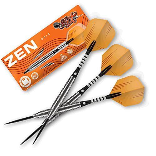 海外輸入品 ダーツ SH-ZDST-325 Shot Darts Steel Tip， Zen Dojo (18g / 20g)， 80% Tungsten Barrel， Torpedo