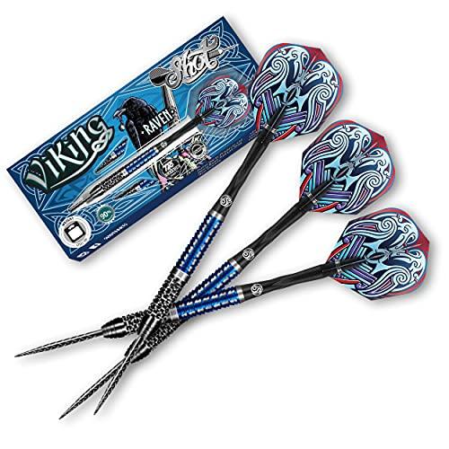 海外輸入品 ダーツ 9415639063417 Shot Darts Steel Tip, Viking Raven (22g/23g/24g/25g), 90% Tungsten Bar