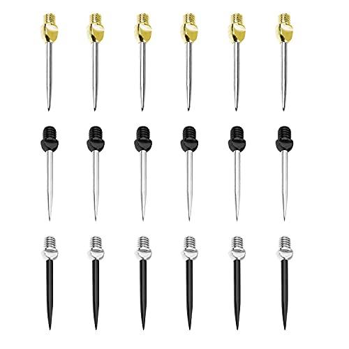 海外輸入品 ダーツ チップ FOX SMILING Dart Steel tip Converter Points 2BA, 18PCS Replacement Tips fo