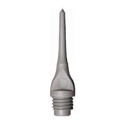 海外輸入品 ダーツ チップ Mueller 1/4\" Plastic Keypoint Dart Tip ? Bag/100 - American Made (Silver