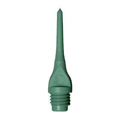 海外輸入品 ダーツ チップ Mueller 1/4\" Plastic Keypoint Dart Tip ? Bag/100 - American Made (Teal)