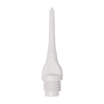 海外輸入品 ダーツ チップ Mueller 1/4\" Plastic Keypoint Dart Tip ? Bag/100 - American Made (White)