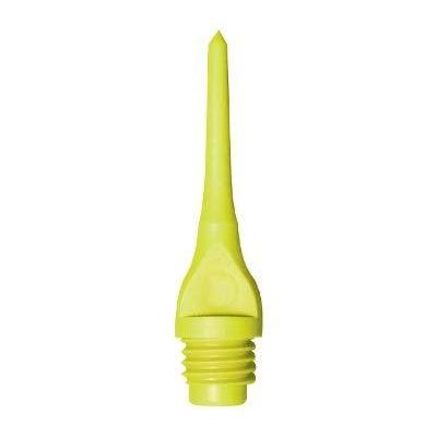 海外輸入品 ダーツ チップ Mueller 1/4\" Plastic Keypoint Dart Tip ? Bag/100 - American Made (Neon Y