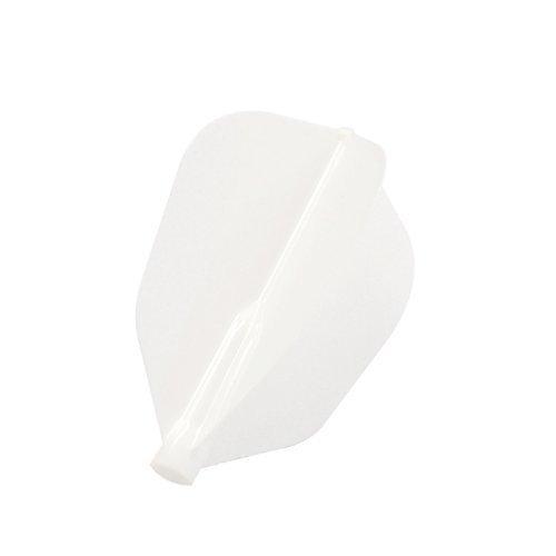 海外輸入品 ダーツ フライト Cosmo Darts Fit Flight (Air) 3 Pack Super Shape Dart Flight (White)
