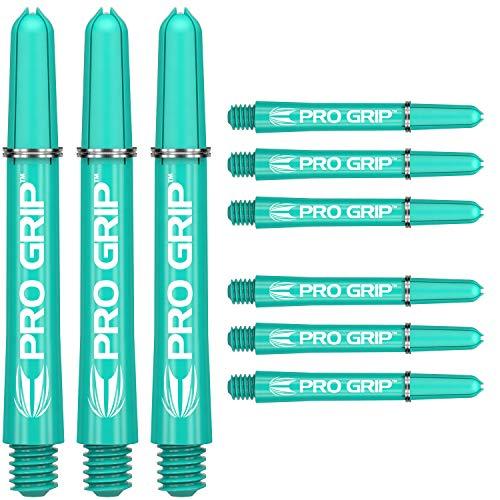 海外輸入品 ダーツ シャフト 110870 Target Darts Pro Grip Shafts ? Set of 9 | Aqua, Medium-48mm |
