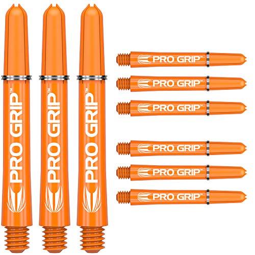 海外輸入品 ダーツ シャフト 110877 Target Darts Pro Grip Shafts ? Set of 9 | Orange, Short-34mm |