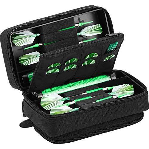 海外輸入品 ダーツ Casemaster by GLD Products Plazma Pro Dart Case with Black Zipper and Phone Pocket