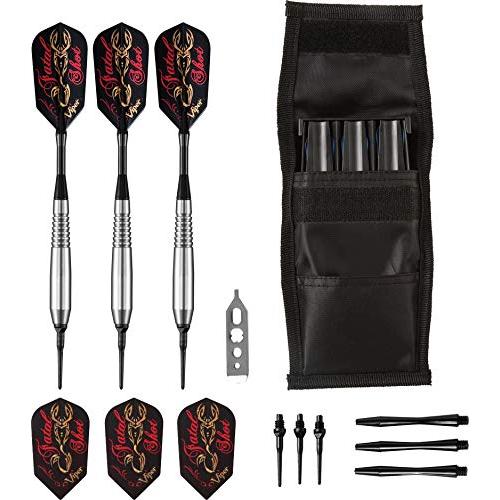 海外輸入品 ダーツ 20-9005 Viper Fatal Shot Underground Soft Tip Darts \u0026 Casemaster Black Single Dart C