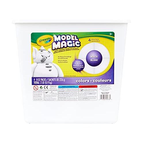 クレヨラ アメリカ 海外輸入 51-0200 Crayola Model Magic White， 4?Pack (8 oz Each)， Air?Dry Mode