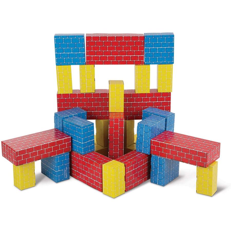 年末のプロモーション特価！ メリッサ&ダグ おもちゃ 知育玩具 96105 Melissa & Doug Jumbo Extra-Thick Cardboard Building Blocks