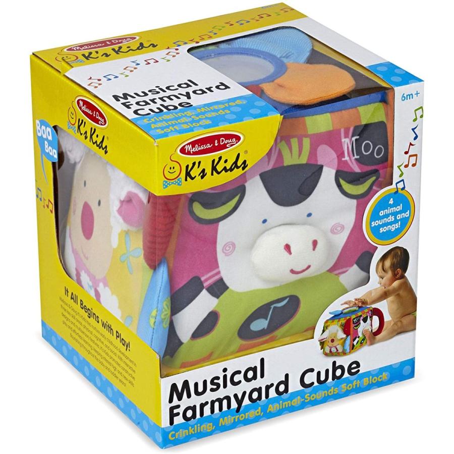 メリッサ&ダグ おもちゃ 知育玩具 9177 Melissa & Doug K's Kids Musical Farmyard Cube Educational B_8