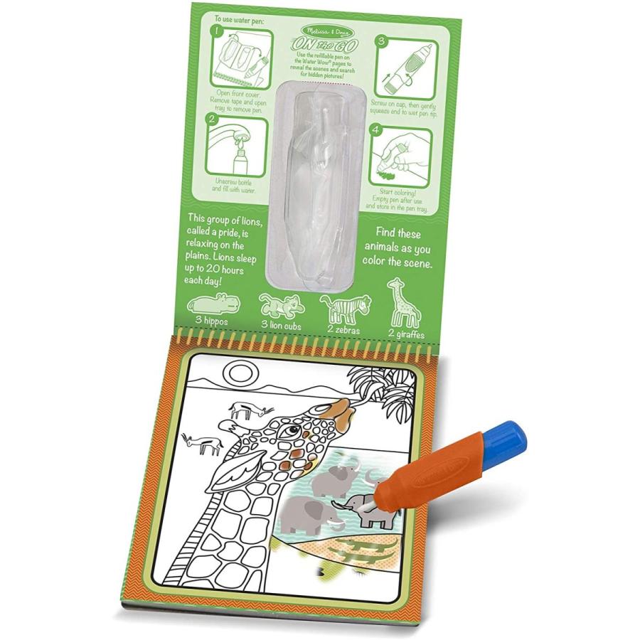 メリッサ\u0026ダグ おもちゃ 知育玩具 93444 Melissa \u0026 Doug Water Wow! - Water Reveal Pad Bundle - Animの画像
