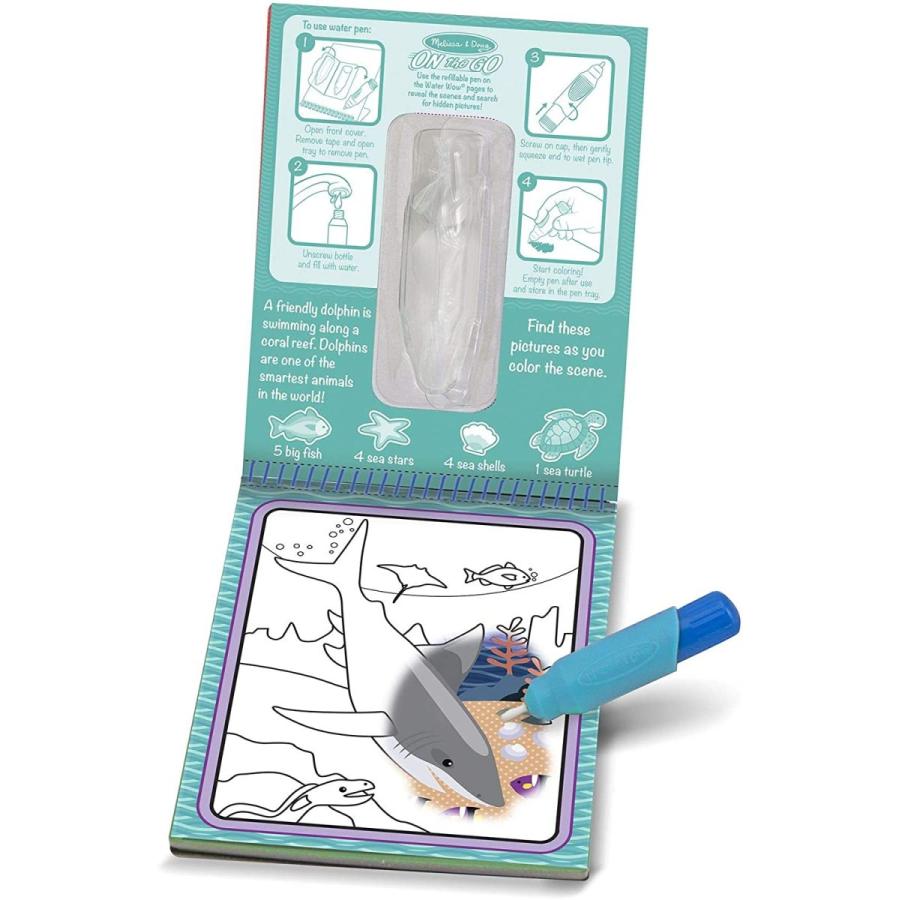 メリッサ\u0026ダグ おもちゃ 知育玩具 93444 Melissa \u0026 Doug Water Wow! - Water Reveal Pad Bundle - Animの画像