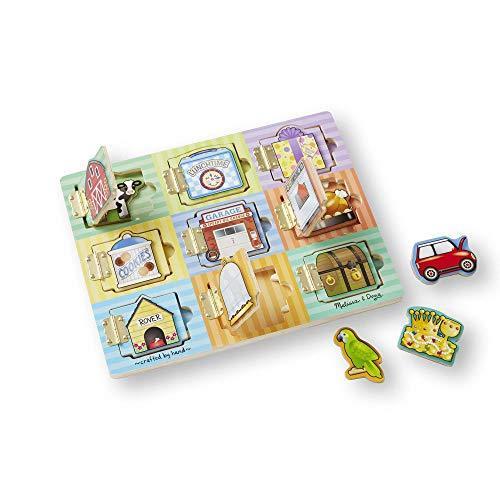 メリッサ\u0026ダグ おもちゃ 知育玩具 474 Melissa \u0026 Doug Wooden Hide \u0026 Seek Activity Board ? Montess