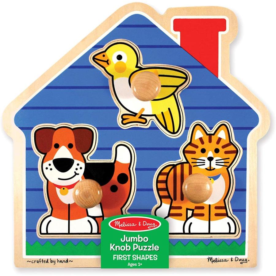 メリッサ&ダグ おもちゃ 知育玩具 MND2055 Melissa & Doug Pets Jumbo Peg Wooden Puzzle; Animal Puzz_4