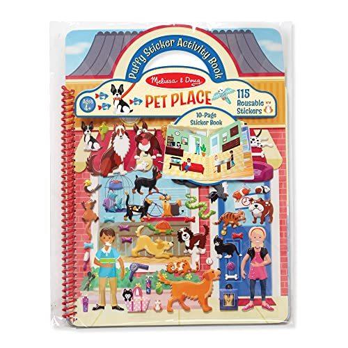メリッサ\u0026ダグ おもちゃ 知育玩具 9429 Melissa \u0026 Doug Pet Shop Puffy Sticker Set with 115 Reusable