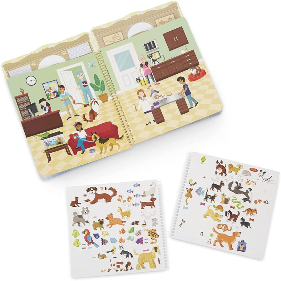 メリッサ\u0026ダグ おもちゃ 知育玩具 9429 Melissa \u0026 Doug Pet Shop Puffy Sticker Set with 115 Reusable_2