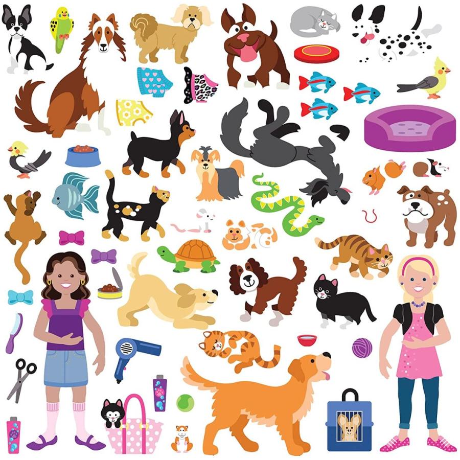 メリッサ\u0026ダグ おもちゃ 知育玩具 9429 Melissa \u0026 Doug Pet Shop Puffy Sticker Set with 115 Reusable_5