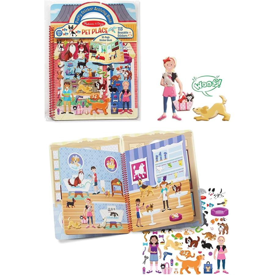 メリッサ\u0026ダグ おもちゃ 知育玩具 9429 Melissa \u0026 Doug Pet Shop Puffy Sticker Set with 115 Reusable_6