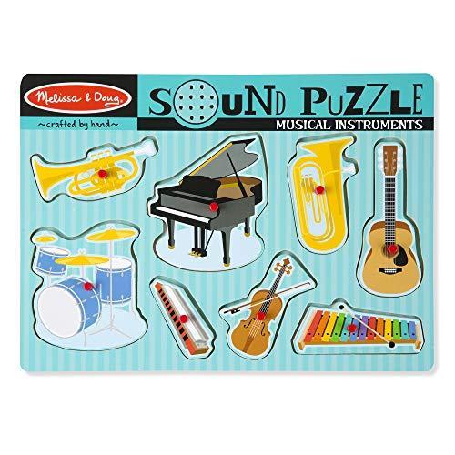 メリッサ&ダグ おもちゃ 知育玩具 6074654 Melissa & Doug Musical Instruments Sound Puzzle - Wooden