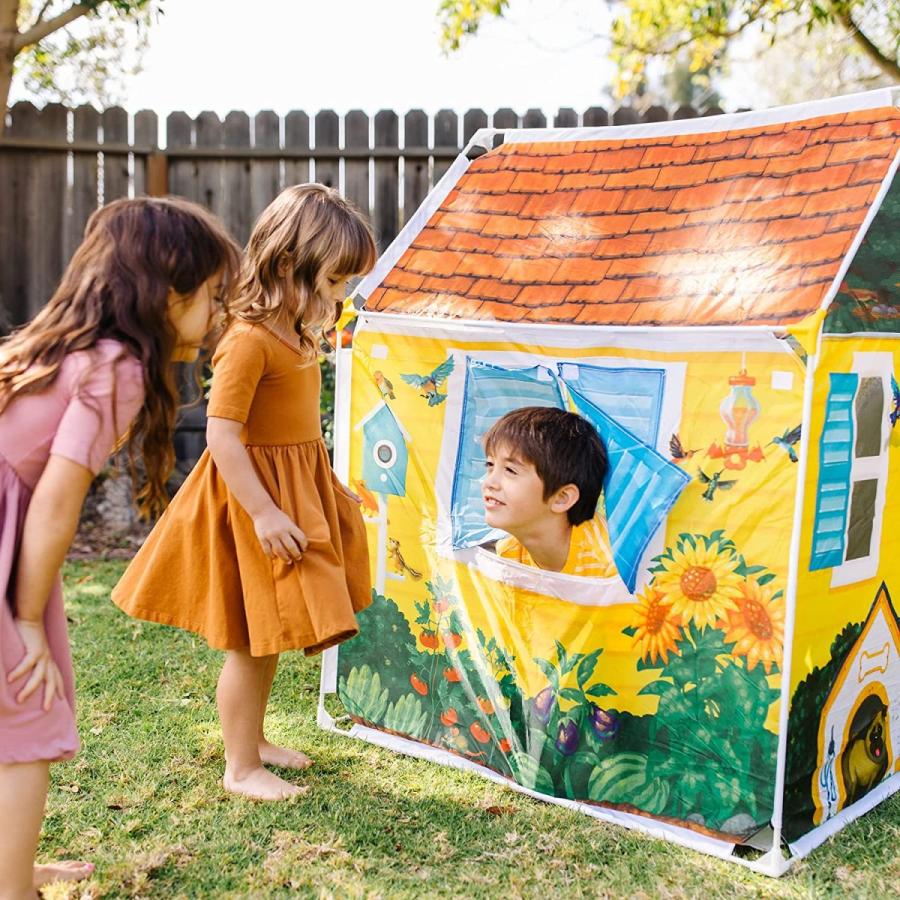メリッサ&ダグ おもちゃ おままごと 32103 Melissa & Doug Cozy Cottage Fabric Play Tent and Storag_2