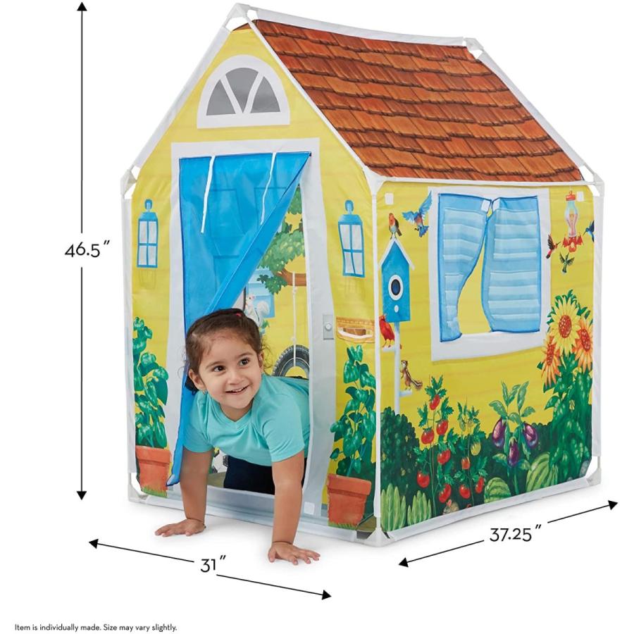 メリッサ&ダグ おもちゃ おままごと 32103 Melissa & Doug Cozy Cottage Fabric Play Tent and Storag_4