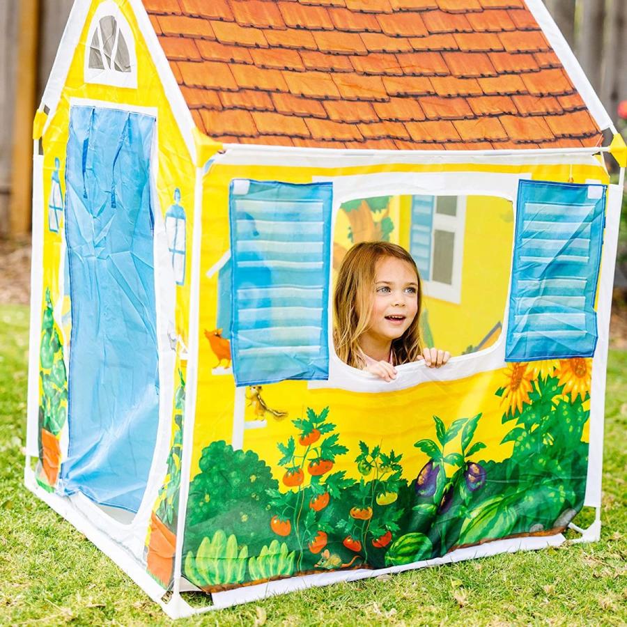 メリッサ&ダグ おもちゃ おままごと 32103 Melissa & Doug Cozy Cottage Fabric Play Tent and Storag_7