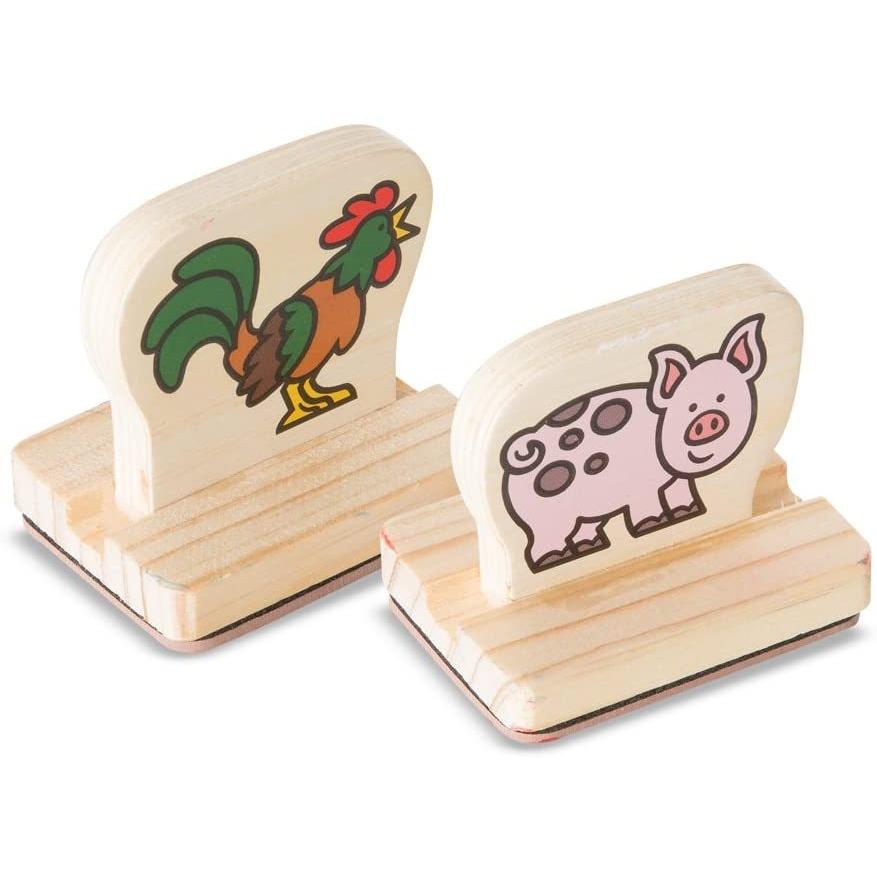 メリッサ&ダグ おもちゃ 知育玩具 2390 Melissa & Doug My First Wooden Stamp Set - Farm Animals_1