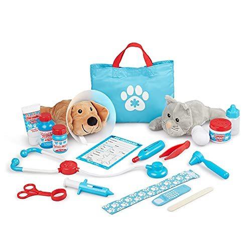 メリッサ&ダグ おもちゃ おままごと 8520 Melissa & Doug Examine and Treat Pet Vet Play Set (24 pc