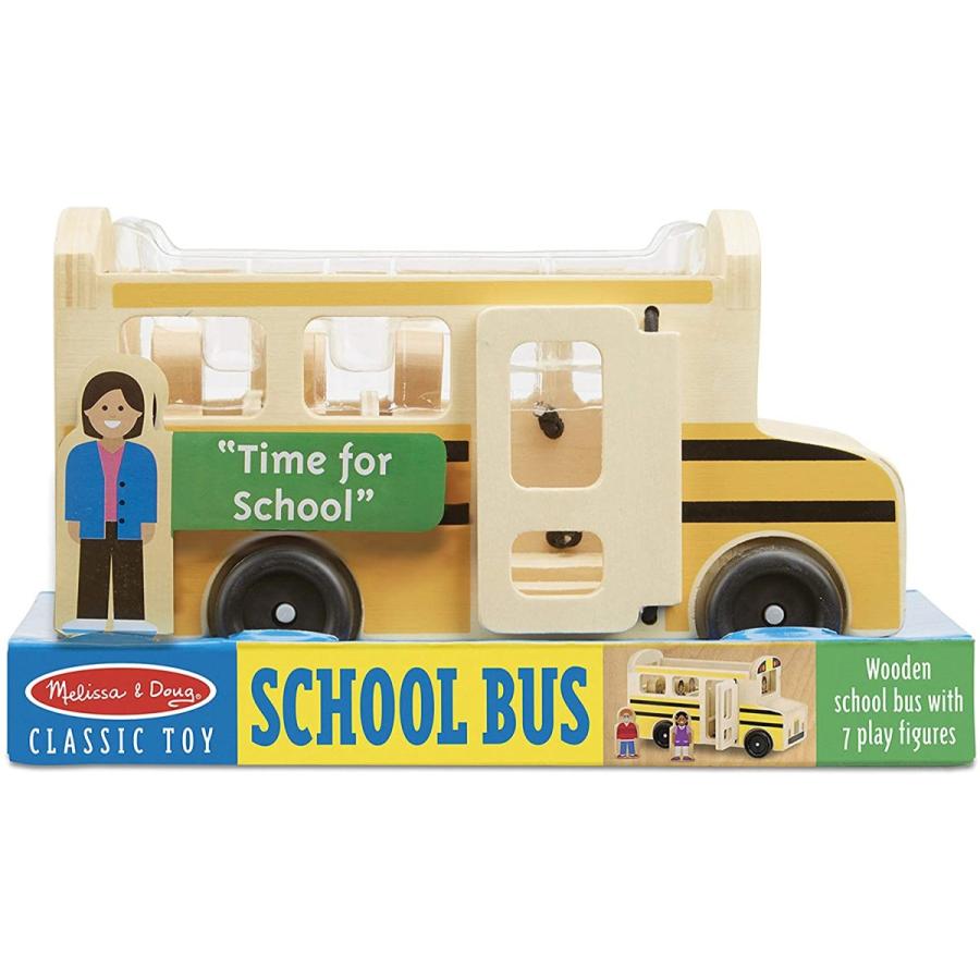 メリッサ&ダグ おもちゃ 知育玩具 9395 Melissa & Doug School Bus Wooden Play Set with 7 Play Figur