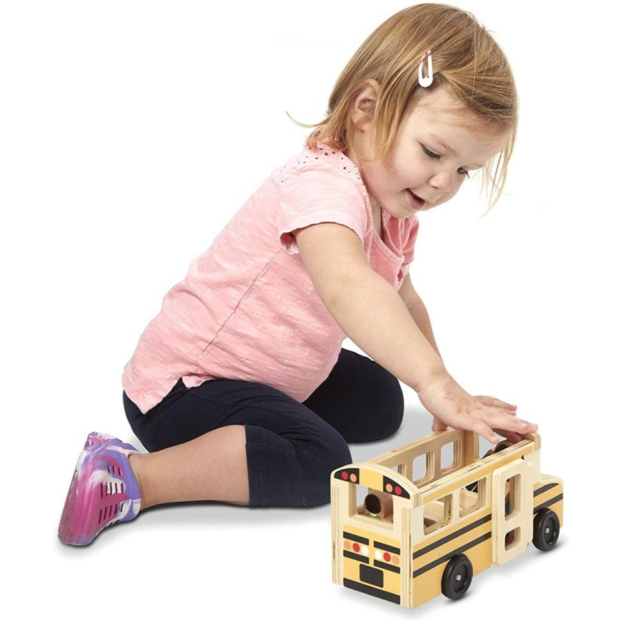 メリッサ&ダグ おもちゃ 知育玩具 9395 Melissa & Doug School Bus Wooden Play Set with 7 Play Figur
