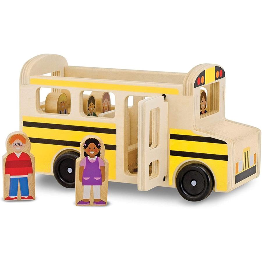 メリッサ&ダグ おもちゃ 知育玩具 9395 Melissa & Doug School Bus Wooden Play Set with 7 Play Figur