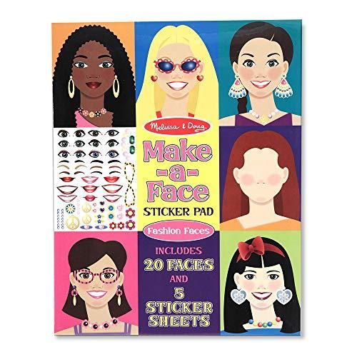 メリッサ&ダグ おもちゃ 知育玩具 4195 Melissa & Doug Make-a-Face Sticker Pad - Fashion Faces， 20