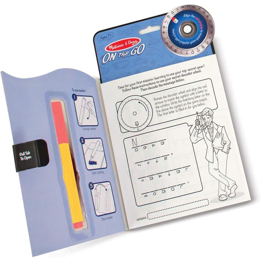 メリッサ&ダグ おもちゃ 知育玩具 5238 Melissa & Doug On The Go Secret Decoder Deluxe Activity Set_6