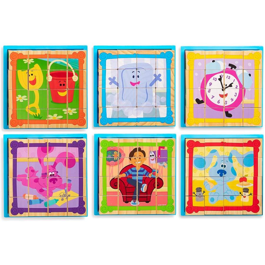 メリッサ&ダグ おもちゃ 知育玩具 000772330077 Melissa & Doug Blue's Clues & You! Wooden Cube Puzz_2